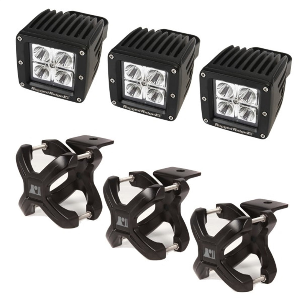 Rugged Ridge 15210.03 X-Clamp And LED Light Kit