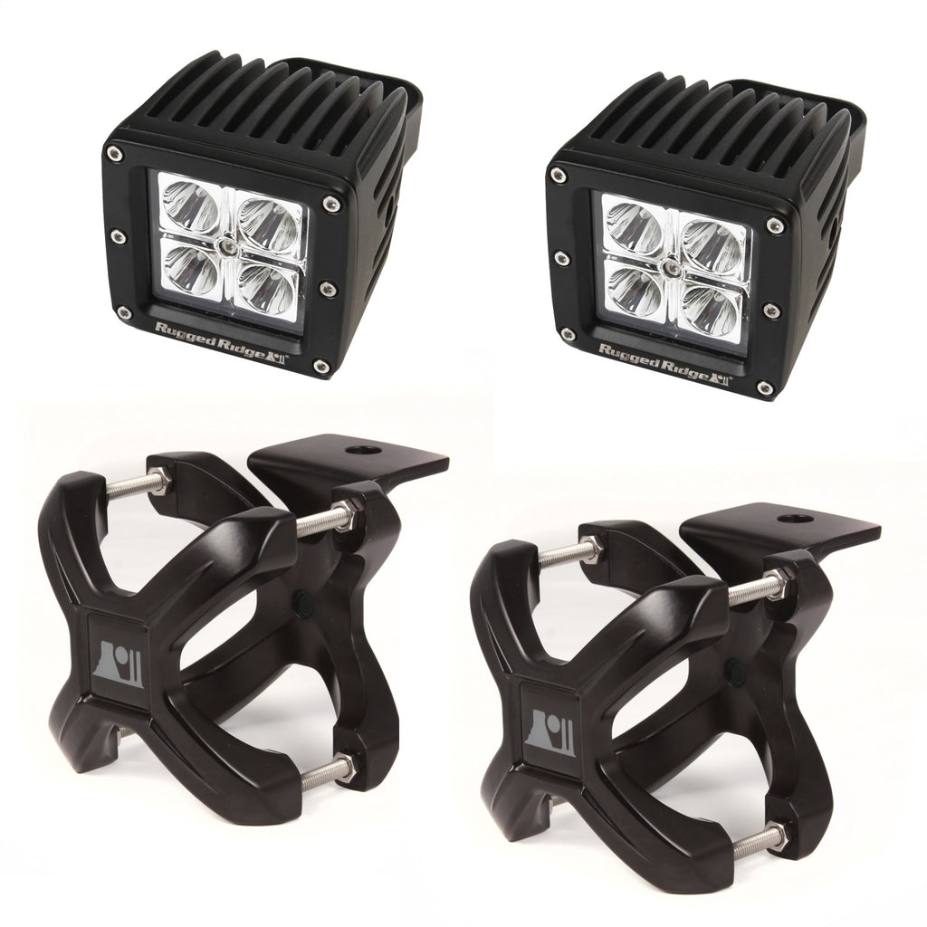 Rugged Ridge 15210.22 X-Clamp And LED Light Kit