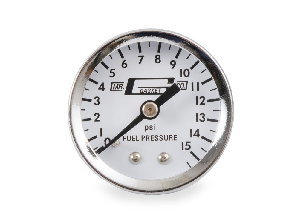 Mr Gasket 1559 Chrome Plated Fuel Lines With Fuel Pressure Gauge