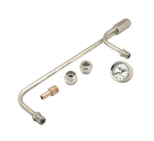 Load image into Gallery viewer, Mr Gasket 1559 Chrome Plated Fuel Lines With Fuel Pressure Gauge