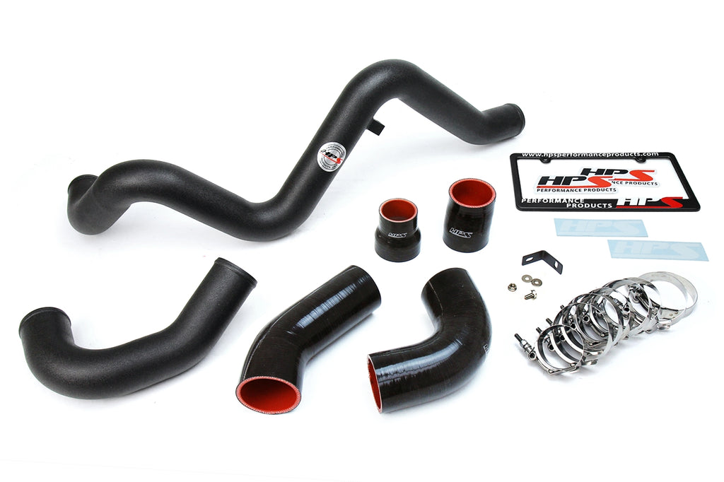 HPS 17-104WB Black Intercooler Charge Pipe Hot and Cold Side