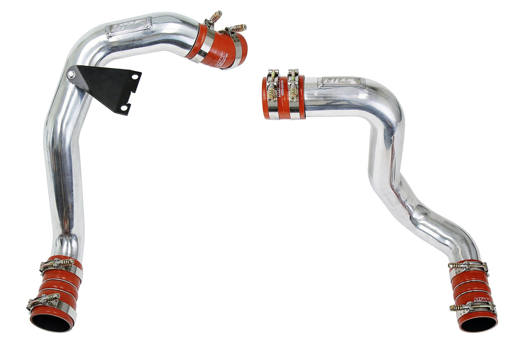 HPS 17-105P Polish Hot Cold Side Charge Pipe w Intercooler Turbo Boots Kit