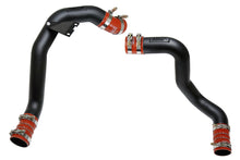 Load image into Gallery viewer, HPS 17-105WB Black Hot Cold Side Charge Pipe w Intercooler Turbo Boots Kit