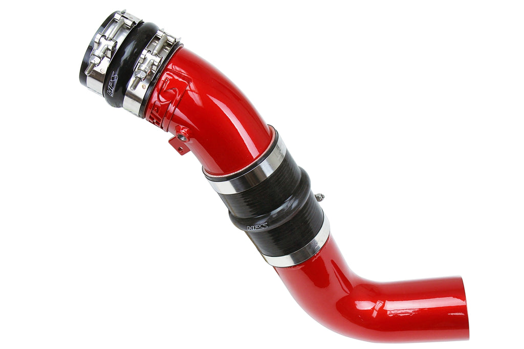 HPS 17-120R Red Intercooler Charge Pipe w Silicone Boots Cold Side