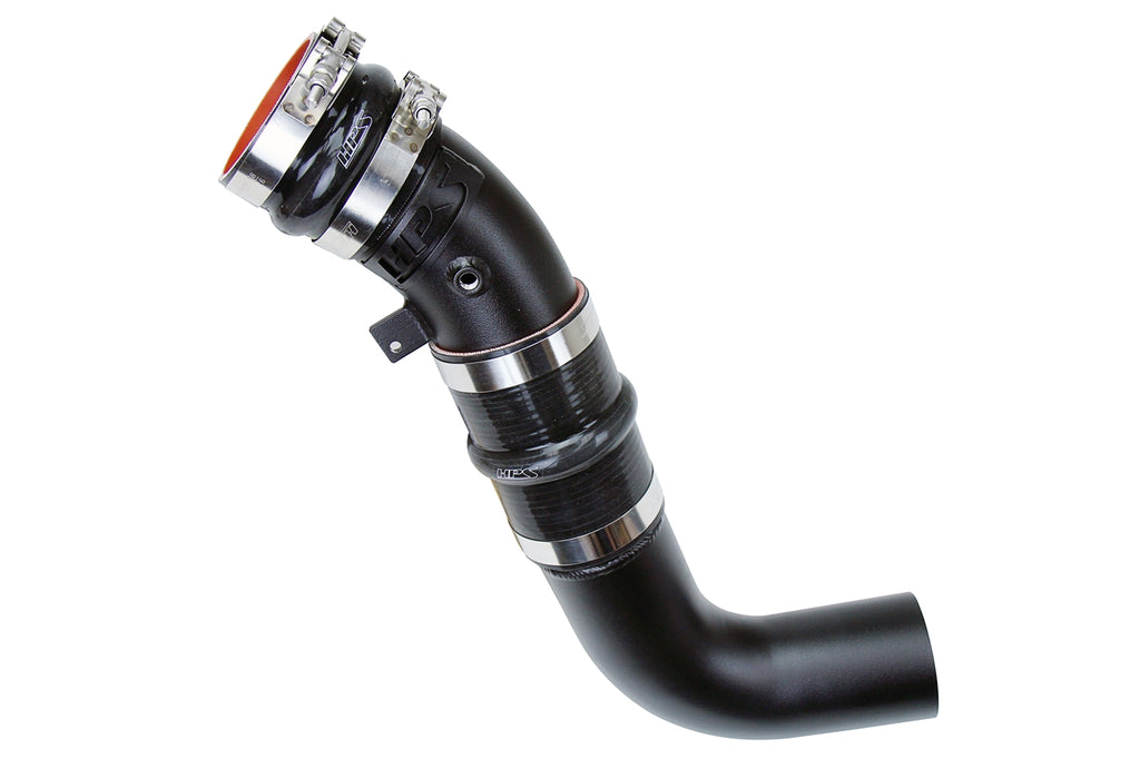 HPS 17-120WB Black Intercooler Charge Pipe w Silicone Boots Cold Side
