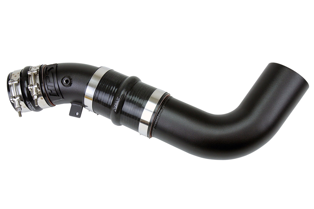 HPS 17-120WB Black Intercooler Charge Pipe w Silicone Boots Cold Side