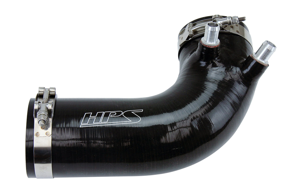 HPS 18521-BLK Black Silicone Intake Hose For 2008-2012 ISF V8 5.0L