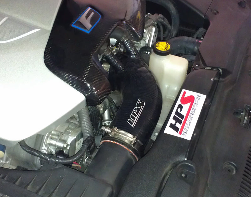 HPS 18521-BLK Black Silicone Intake Hose For 2008-2012 ISF V8 5.0L