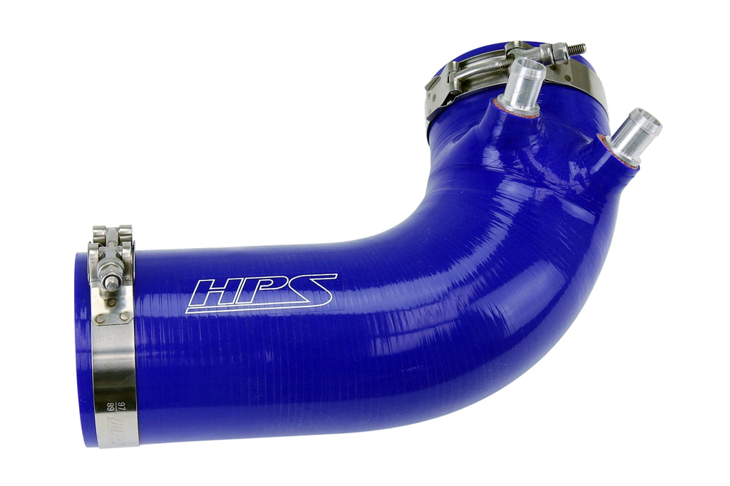 HPS 18521-BLUE Blue Silicone Intake Hose For 2008-2012 ISF V8 5.0L