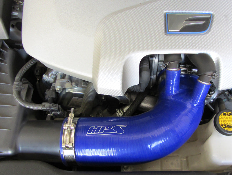 HPS 18521-BLUE Blue Silicone Intake Hose For 2008-2012 ISF V8 5.0L