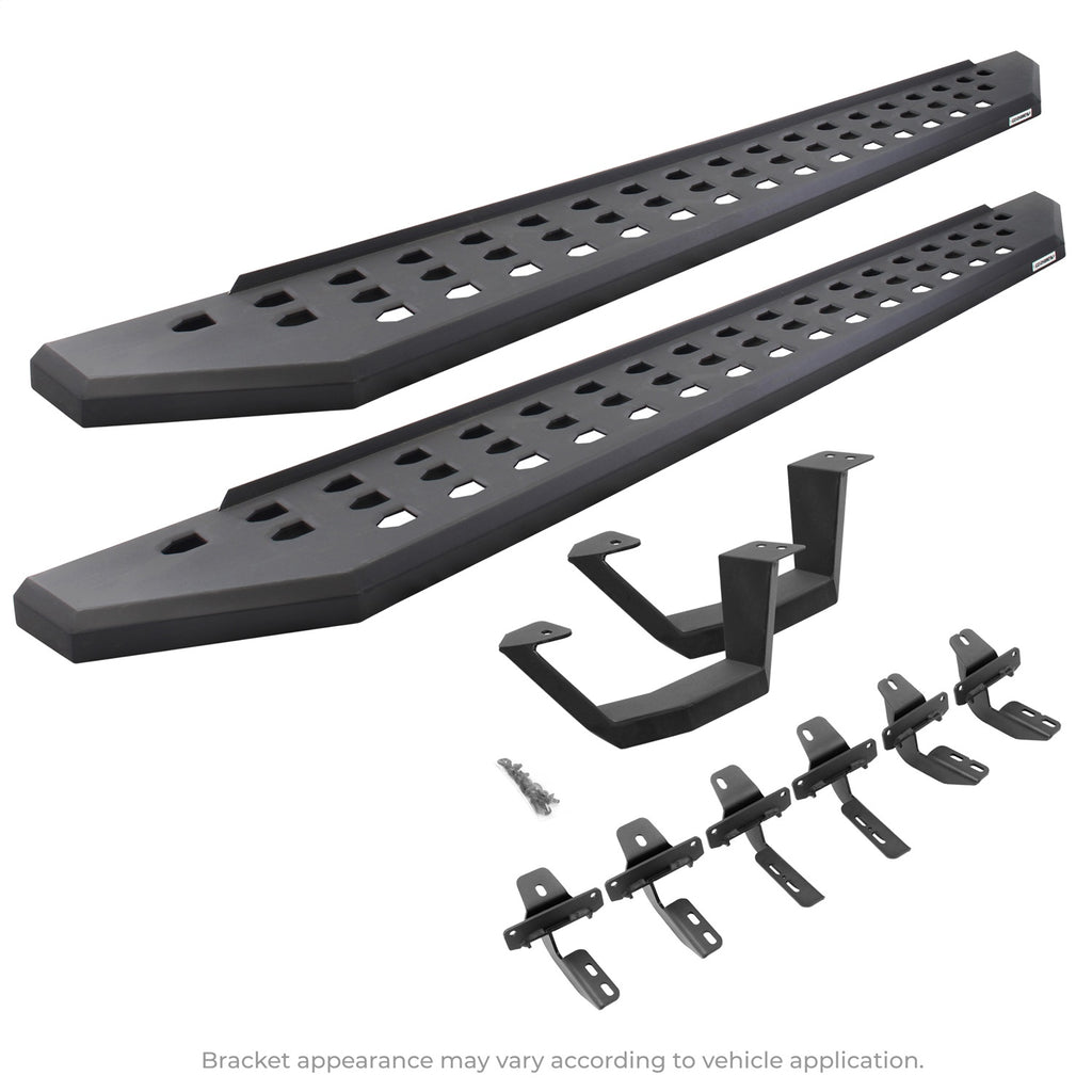 Go Rhino 6949264810PC RB20 Running Boards w/Mounting Brackets Fits Wrangler (JK)