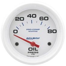 Load image into Gallery viewer, AutoMeter 200747 Marine Electric Oil Pressure Gauge