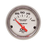 AutoMeter 200758-35 Marine Electric Oil Pressure Gauge