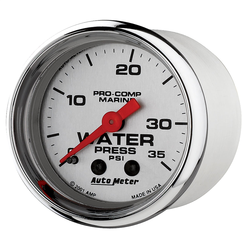 AutoMeter 200772-35 Marine Mechanical Water Pressure Gauge