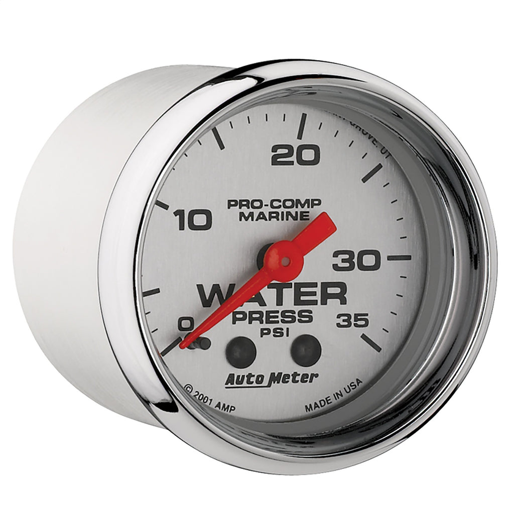 AutoMeter 200772-35 Marine Mechanical Water Pressure Gauge