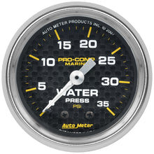 Load image into Gallery viewer, AutoMeter 200772-40 Marine Mechanical Water Pressure Gauge