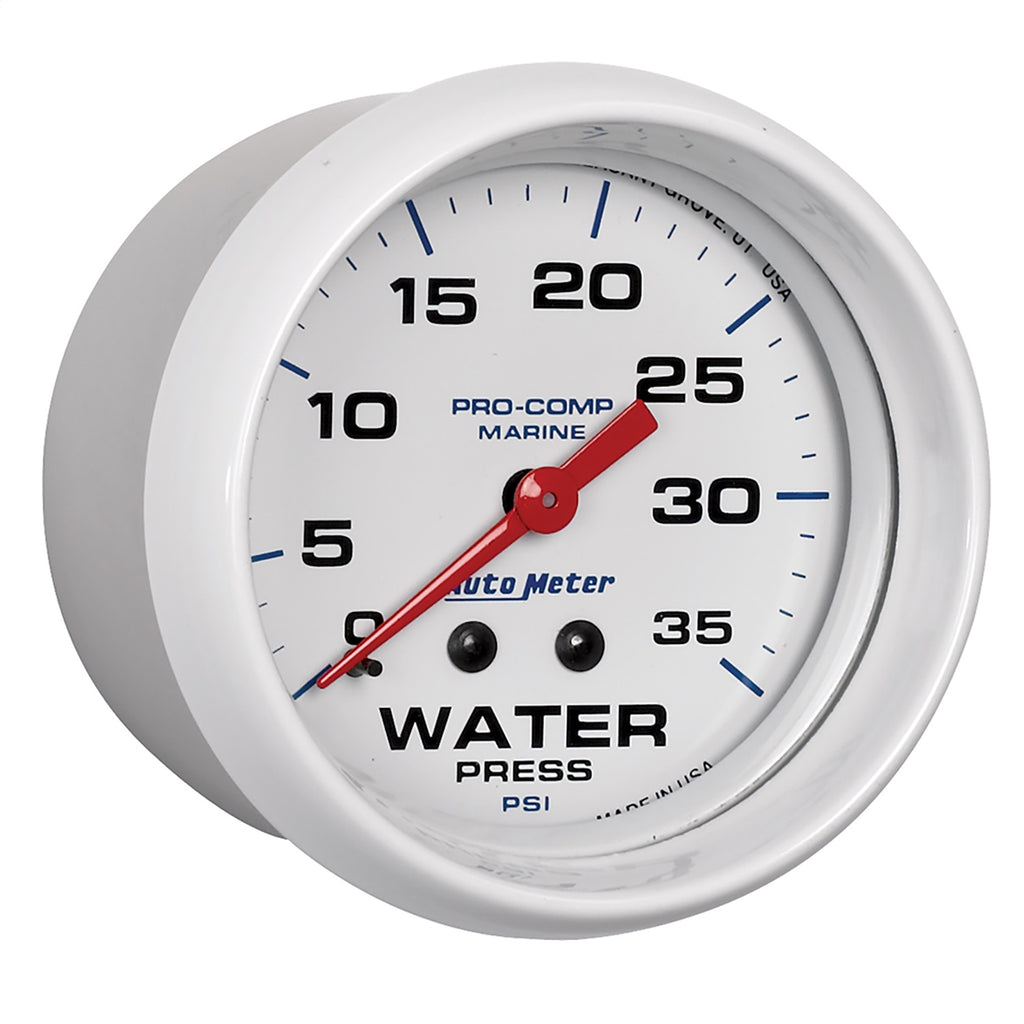 AutoMeter 200773 Marine Mechanical Water Pressure Gauge