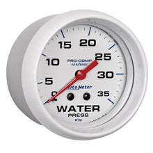 Load image into Gallery viewer, AutoMeter 200773 Marine Mechanical Water Pressure Gauge