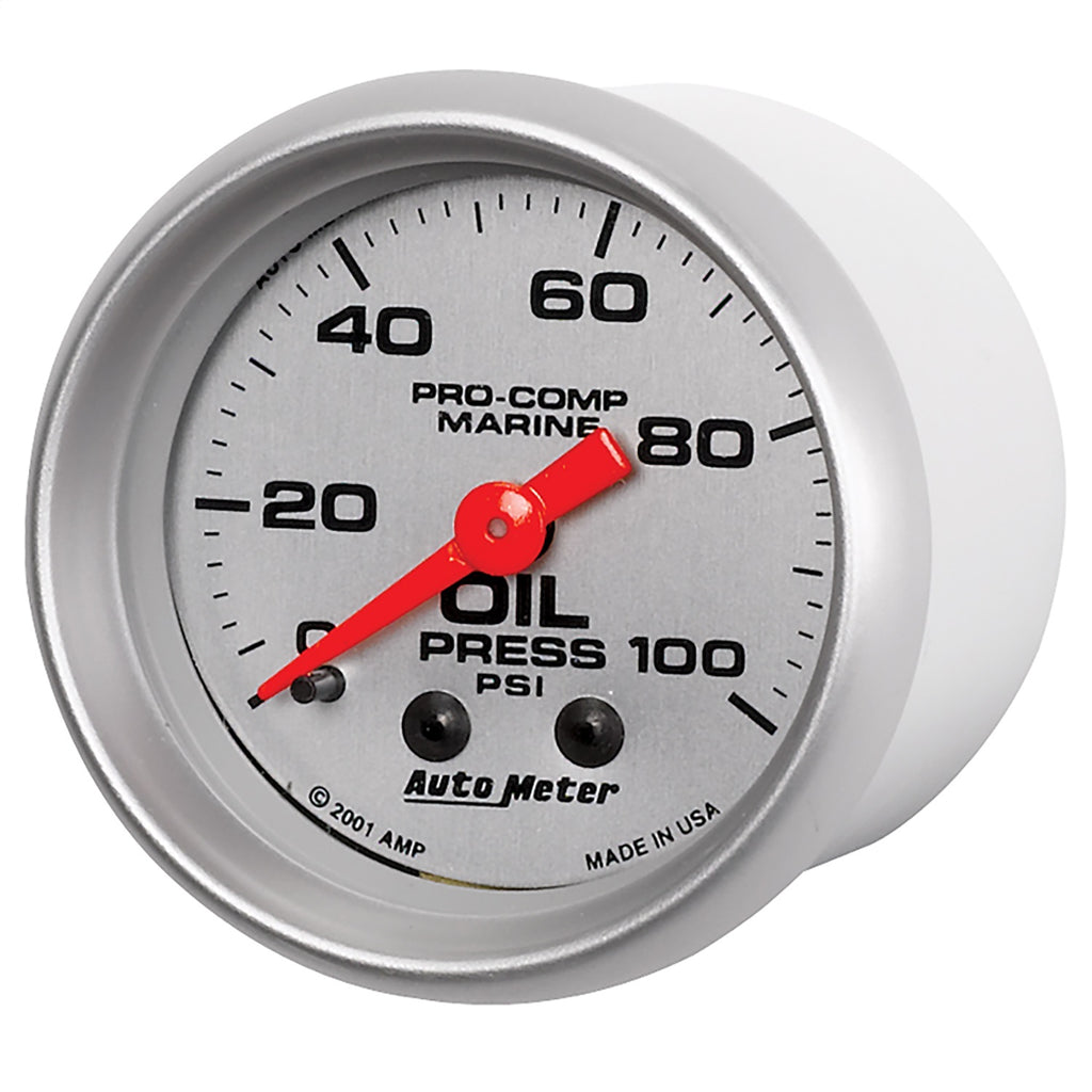 AutoMeter 200790-33 Marine Mechanical Oil Pressure Gauge