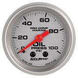 AutoMeter 200790-33 Marine Mechanical Oil Pressure Gauge