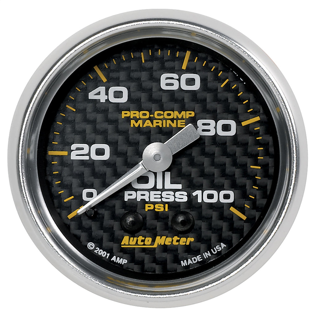 AutoMeter 200790-40 Marine Mechanical Oil Pressure Gauge