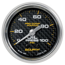 Load image into Gallery viewer, AutoMeter 200790-40 Marine Mechanical Oil Pressure Gauge