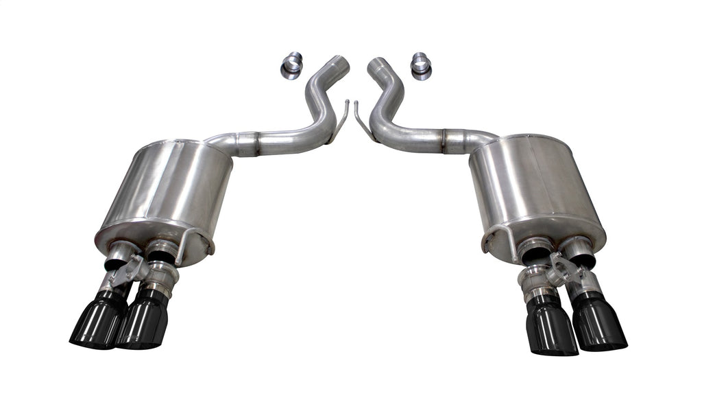 Corsa Performance 21002BLK Touring To Sport Valved Axle-Back Exhaust System
