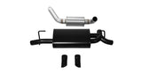 Corsa Performance 21015BLK Touring Axle-Back Exhaust System Fits Wrangler (JL)