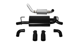 Corsa Performance 21016BLK Touring Axle-Back Exhaust System Fits Wrangler (JL)