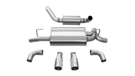 Corsa Performance 21016 Touring Axle-Back Exhaust System Fits Wrangler (JL)