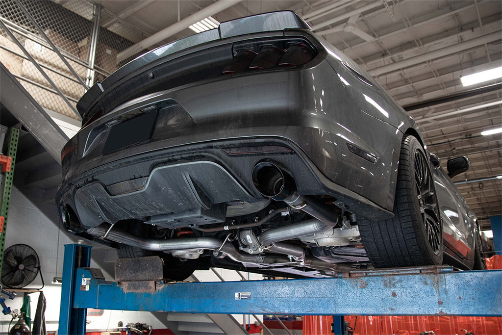 Corsa Performance 21086BLK Tack Axle-Back Exhaust System Fits 15-17 Mustang