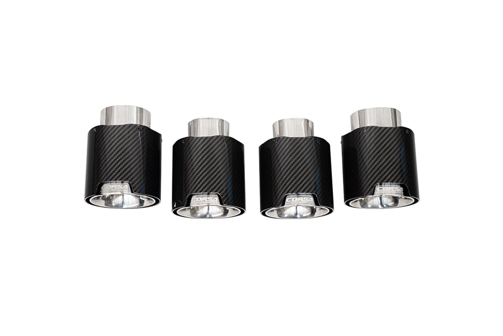 Corsa Performance 21109CF Exhaust Tip Kit Fits 20-23 Corvette