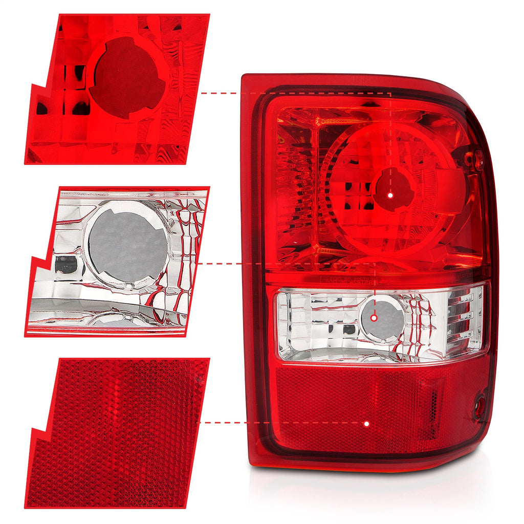 Anzo USA 211182 Tail Light Assembly Fits 01-11 Ranger