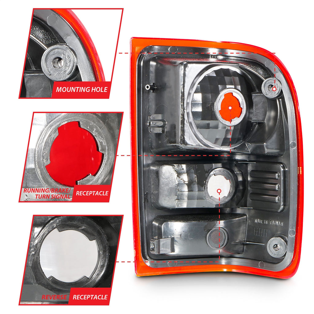 Anzo USA 211182 Tail Light Assembly Fits 01-11 Ranger