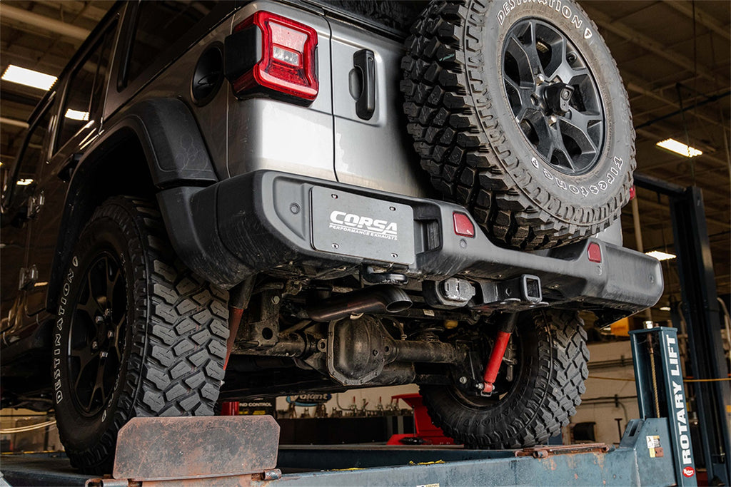 Corsa Performance 21123 Sport Cat-Back Exhaust System Fits 18-23 Wrangler (JL)