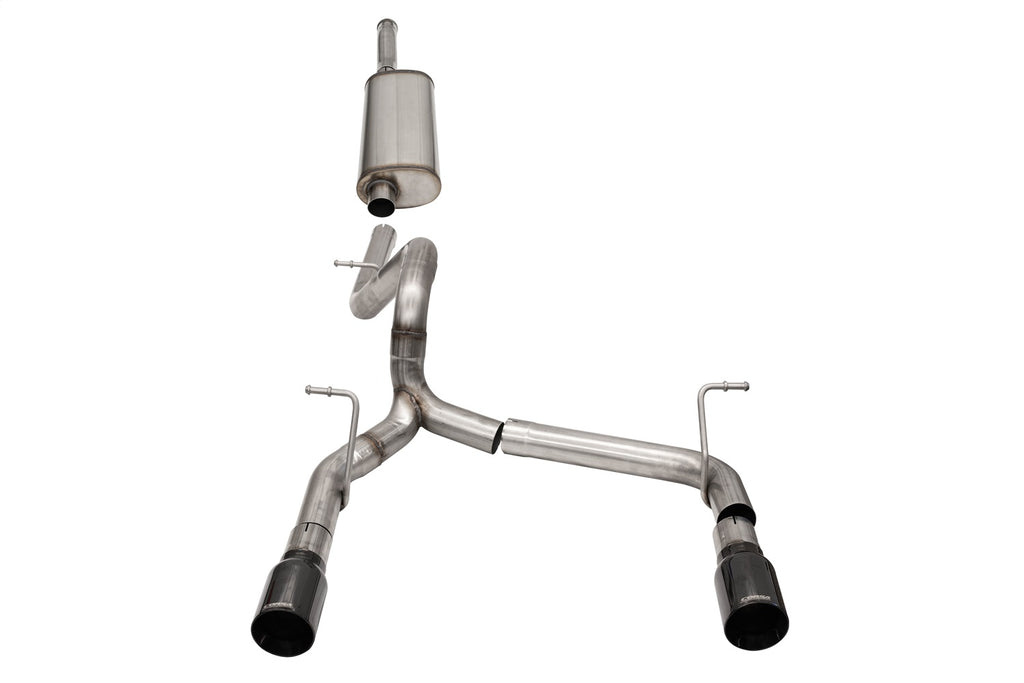 Corsa Performance 21124BLK Sport Cat-Back Exhaust System Fits Wrangler (JL)