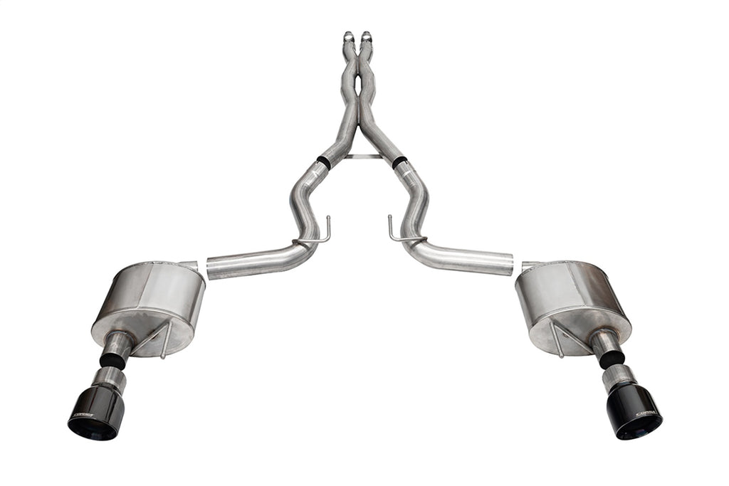Corsa Performance 21250BLK Xtreme Cat-Back Exhaust System Fits 24 Mustang