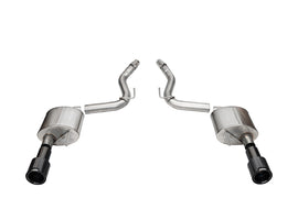 Corsa Performance 21253CFBLK Sport Axle-Back Exhaust System Fits 24 Mustang