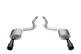 Corsa Performance 21257CFBLK Touring Axle-Back Exhaust System Fits 24 Mustang