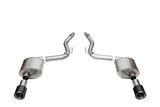 Corsa Performance 21257CF Touring Axle-Back Exhaust System Fits 24 Mustang