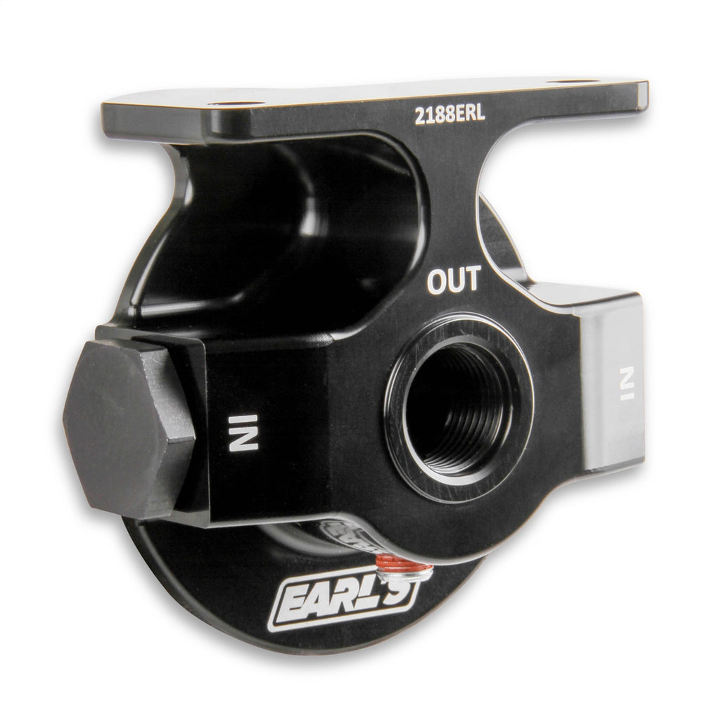 Earls Plumbing 2188ERL Billet Remote Oil Filter Mount Kit