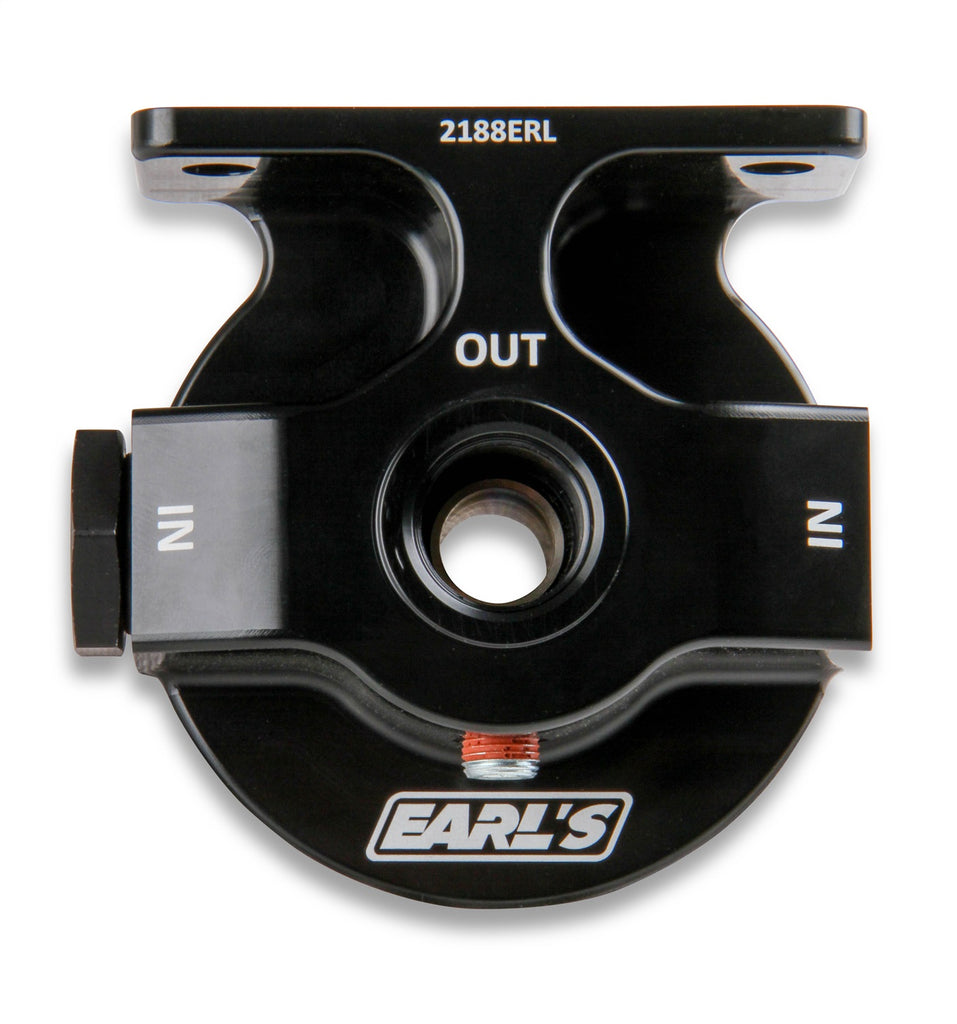 Earls Plumbing 2188ERL Billet Remote Oil Filter Mount Kit