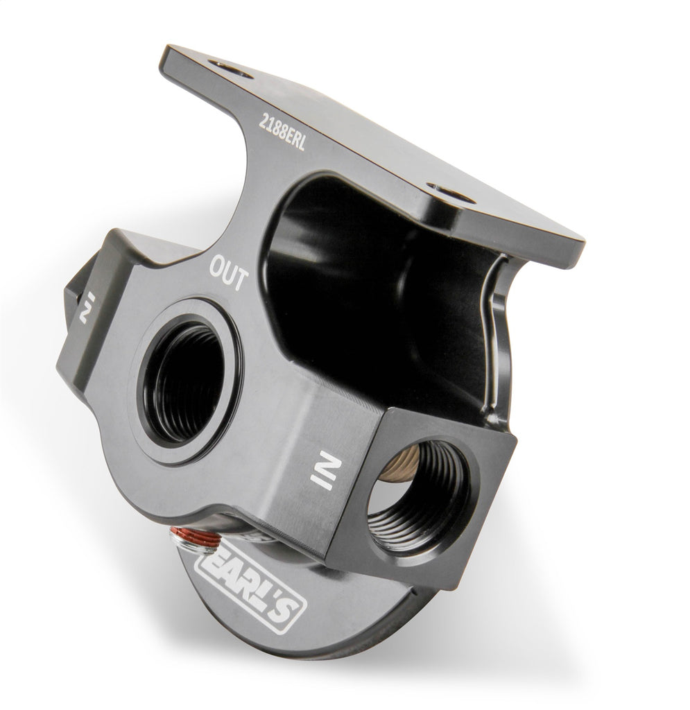Earls Plumbing 2188ERL Billet Remote Oil Filter Mount Kit