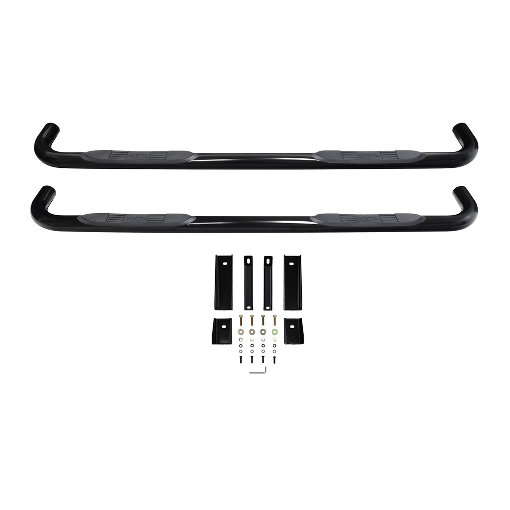 Westin 23-4135 E-Series 3 Round Nerf Step Bars Fits Sierra 1500 Silverado 1500