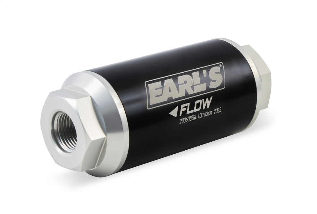 Earls Plumbing 230608ERL Billet Aluminum In-Line Fuel Filter