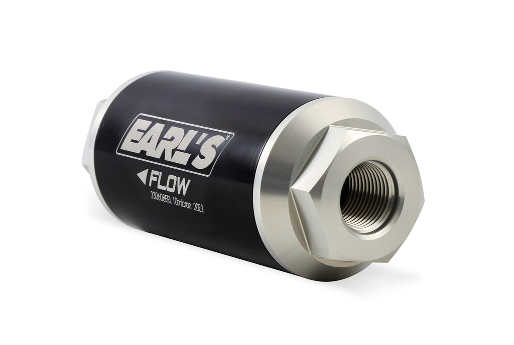 Earls Plumbing 230608ERL Billet Aluminum In-Line Fuel Filter