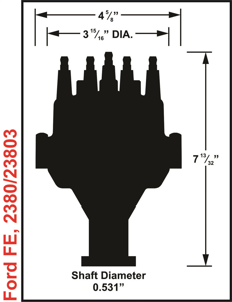 MSD Ignition 23803 Pro-Billet EFI Dual Sync Distributor