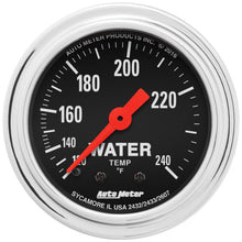 Load image into Gallery viewer, AutoMeter 2432 Traditional Chrome Mechanical Water Temperature Gauge