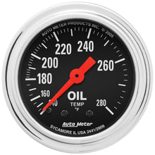 Load image into Gallery viewer, AutoMeter 2441 Traditional Chrome Mechanical Oil Temperature Gauge