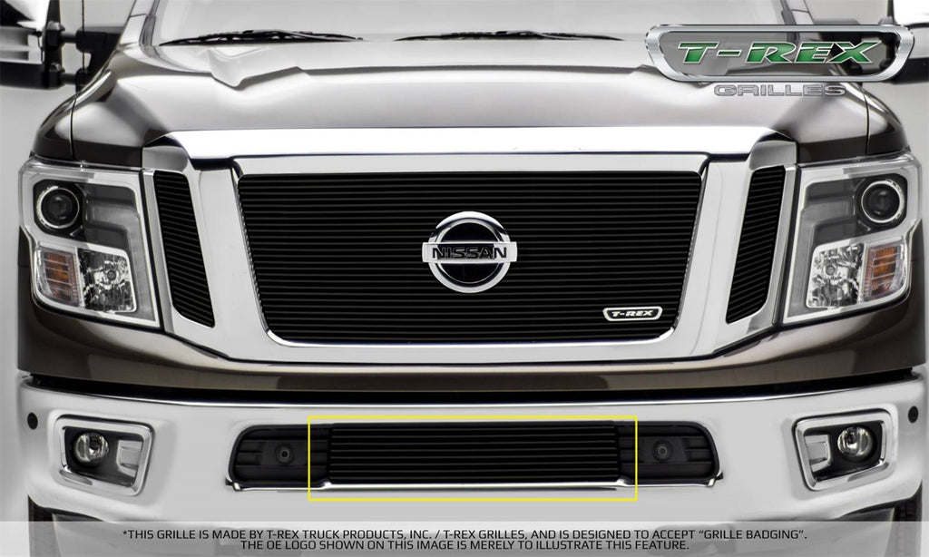 T-Rex Grilles 25785B Billet Series Bumper Grille Fits 16 Titan XD